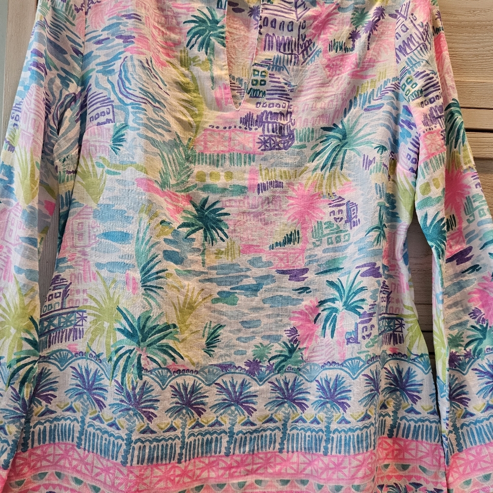 Lilly Pulitzer Linen Tunic